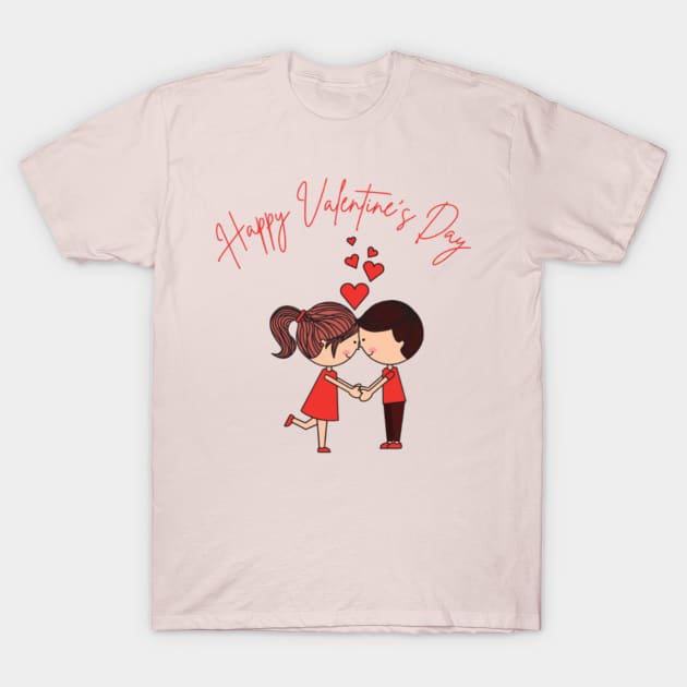 Happy Valentines T-Shirt by PatBelDesign